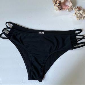 Hollister black bikini bottoms